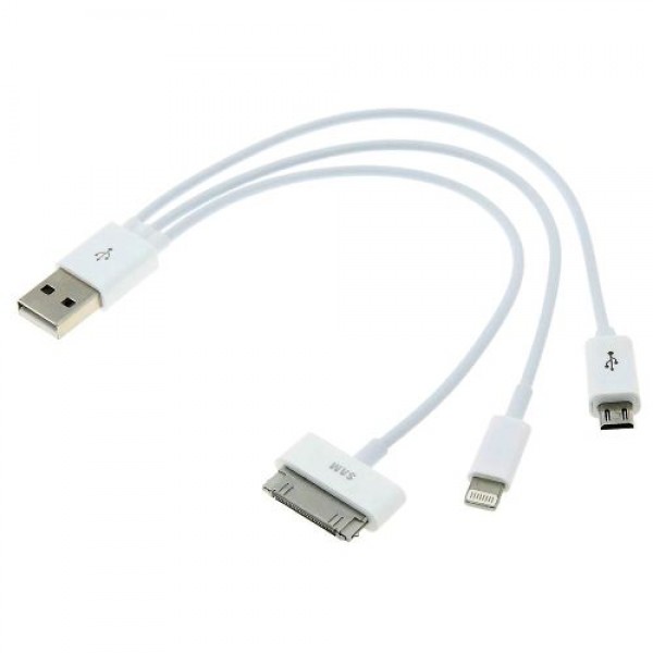 USB 4 in 1 Multifunctional Universal Charging Cable for Samsung iPhone 5/6